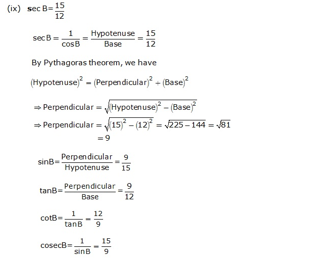 Frank ICSE Solutions for Class 9 Maths Trigonometrical Ratios Ex 26.1 11