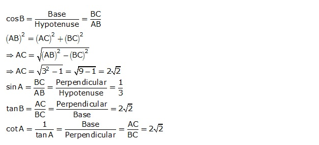 Frank ICSE Solutions for Class 9 Maths Trigonometrical Ratios Ex 26.1 19