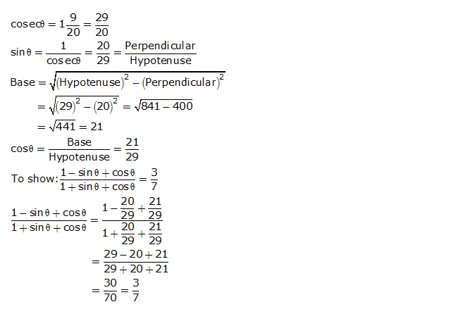 Frank ICSE Solutions for Class 9 Maths Trigonometrical Ratios Ex 26.1 32