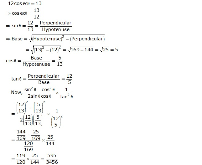 Frank ICSE Solutions for Class 9 Maths Trigonometrical Ratios Ex 26.1 36