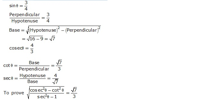 Frank ICSE Solutions for Class 9 Maths Trigonometrical Ratios Ex 26.1 40