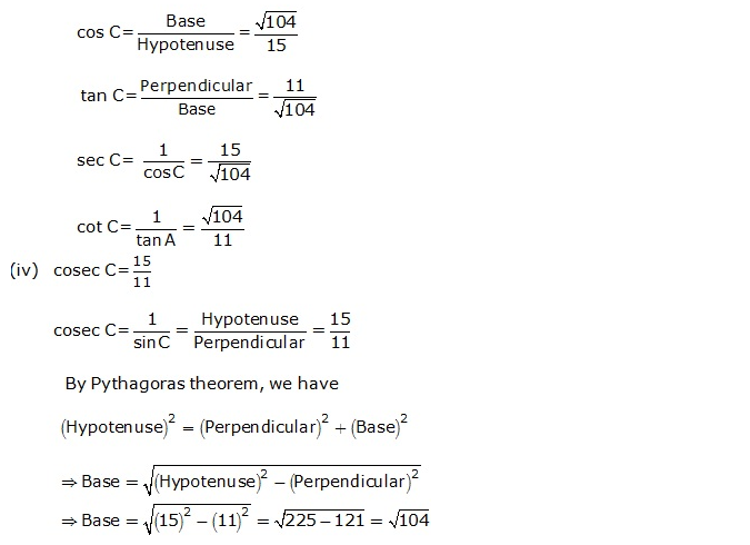 Frank ICSE Solutions for Class 9 Maths Trigonometrical Ratios Ex 26.1 5