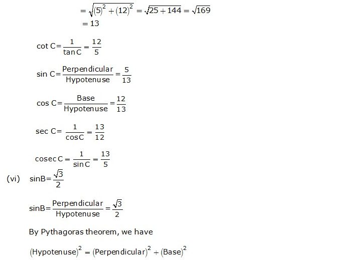 Frank ICSE Solutions for Class 9 Maths Trigonometrical Ratios Ex 26.1 7