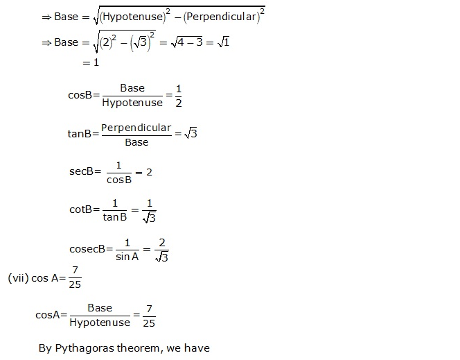 Frank ICSE Solutions for Class 9 Maths Trigonometrical Ratios Ex 26.1 8