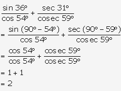 Frank ICSE Solutions for Class 9 Maths - Trigonometrical Ratios of Standard Angles 101