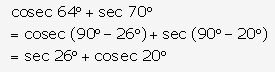 Frank ICSE Solutions for Class 9 Maths - Trigonometrical Ratios of Standard Angles 107