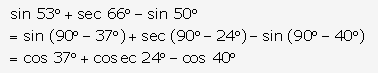 Frank ICSE Solutions for Class 9 Maths - Trigonometrical Ratios of Standard Angles 109