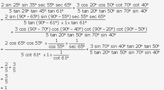 Frank ICSE Solutions for Class 9 Maths - Trigonometrical Ratios of Standard Angles 118