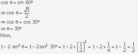 Frank ICSE Solutions for Class 9 Maths - Trigonometrical Ratios of Standard Angles 127