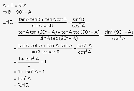 Frank ICSE Solutions for Class 9 Maths - Trigonometrical Ratios of Standard Angles 133