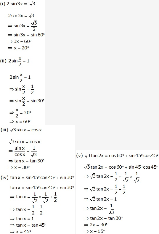 Frank ICSE Solutions for Class 9 Maths - Trigonometrical Ratios of Standard Angles 22