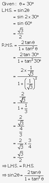 Frank ICSE Solutions for Class 9 Maths - Trigonometrical Ratios of Standard Angles 28