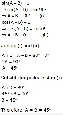 Frank ICSE Solutions for Class 9 Maths - Trigonometrical Ratios of Standard Angles 55