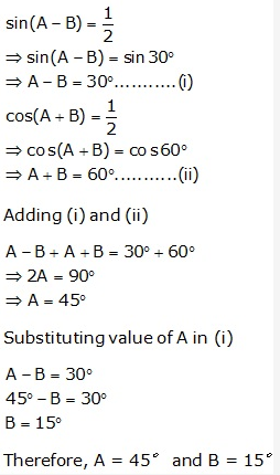 Frank ICSE Solutions for Class 9 Maths - Trigonometrical Ratios of Standard Angles 57