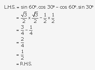 Frank ICSE Solutions for Class 9 Maths - Trigonometrical Ratios of Standard Angles 6