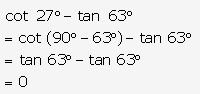 Frank ICSE Solutions for Class 9 Maths - Trigonometrical Ratios of Standard Angles 96