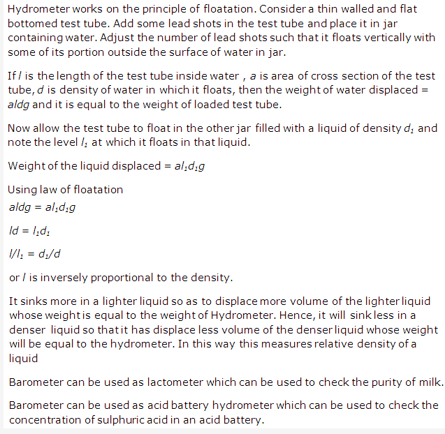 Frank ICSE Solutions for Class 9 Physics - Fluids 16