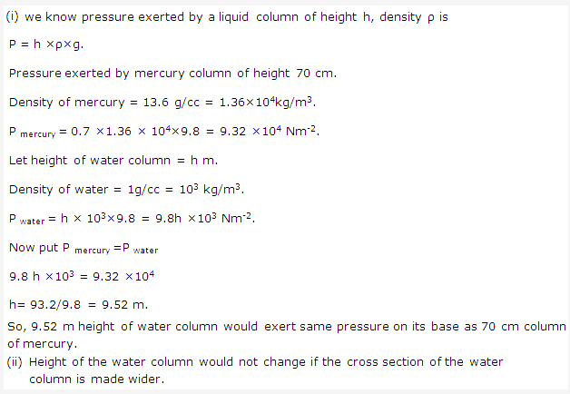 Frank ICSE Solutions for Class 9 Physics - Fluids 2