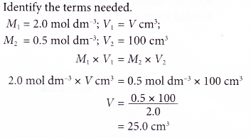 How do you prepare a standard solution 8