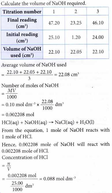 How does titration determine concentration 11