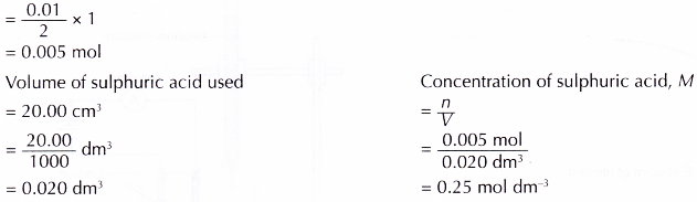 How does titration determine concentration 8