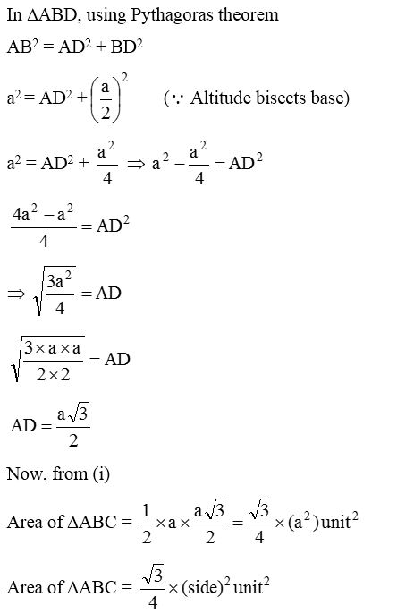 How to find the Areas of an Isosceles Triangle and an Equilateral Triangle 4