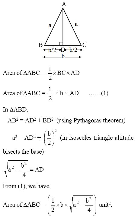 How to find the Areas of an Isosceles Triangle and an Equilateral Triangle 5