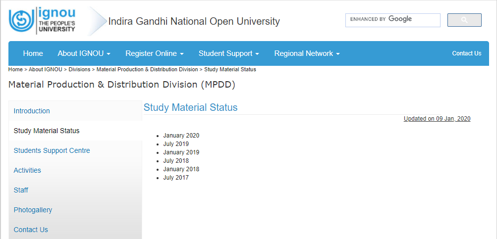 IGNOU Study Material