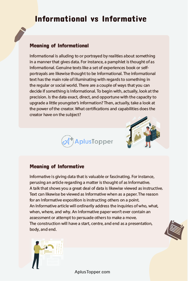 Informational vs Informative 1