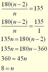 Interior Angles of Regular Polygons 5