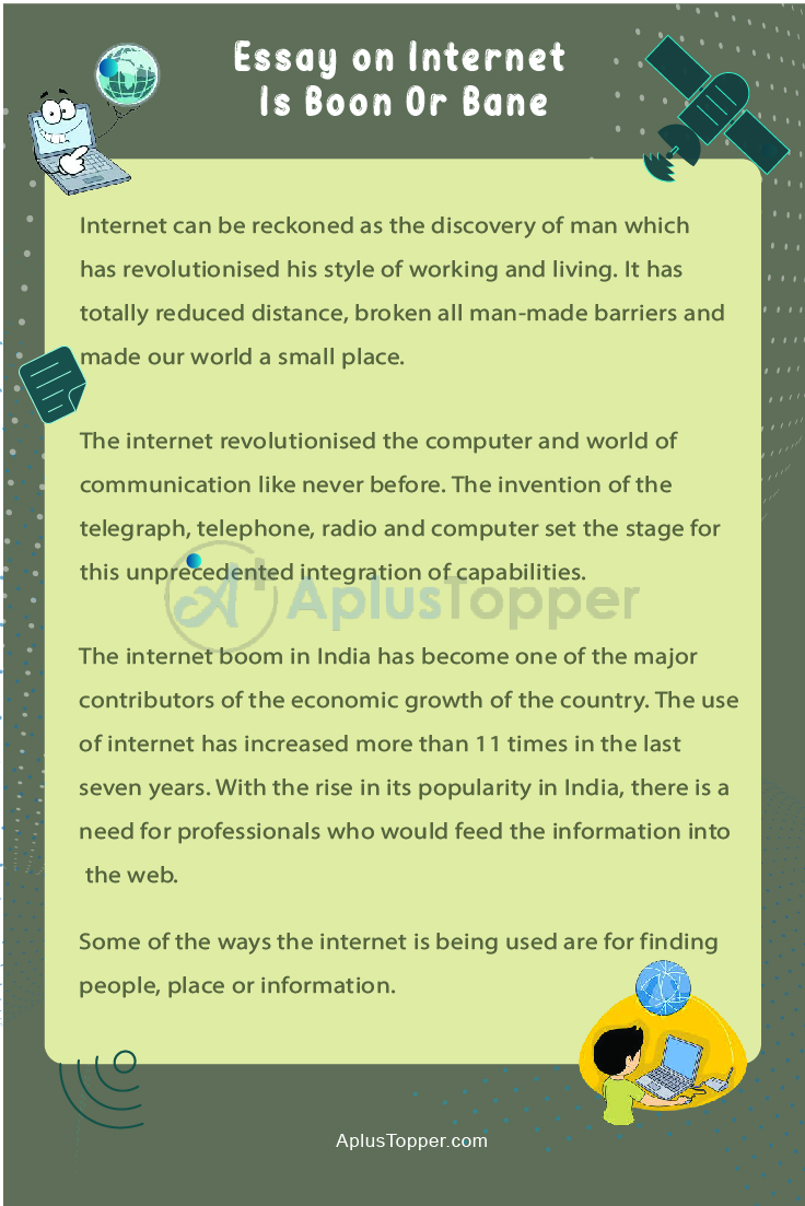 Internet Is Boon Or Bane Essay