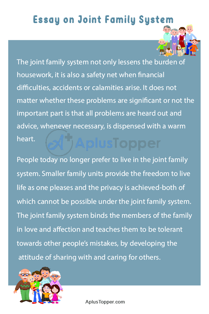 Joint Family System Essay