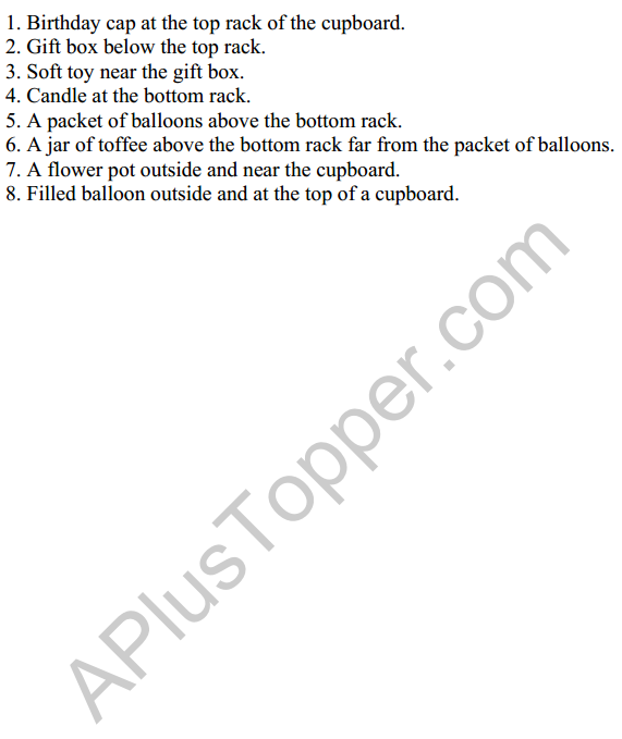 Joyful Class 1 Mathematics Worksheet Chapter 1 Finding the Furry Cat! (Pre-number Concepts) 14