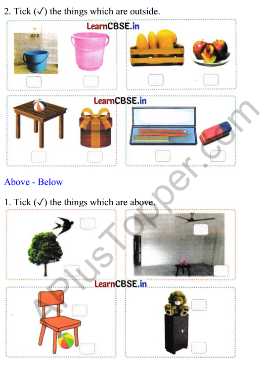 Joyful Class 1 Mathematics Worksheet Chapter 1 Finding the Furry Cat! (Pre-number Concepts) 4