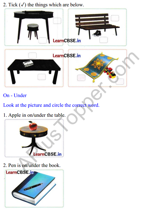 Joyful Class 1 Mathematics Worksheet Chapter 1 Finding the Furry Cat! (Pre-number Concepts) 5