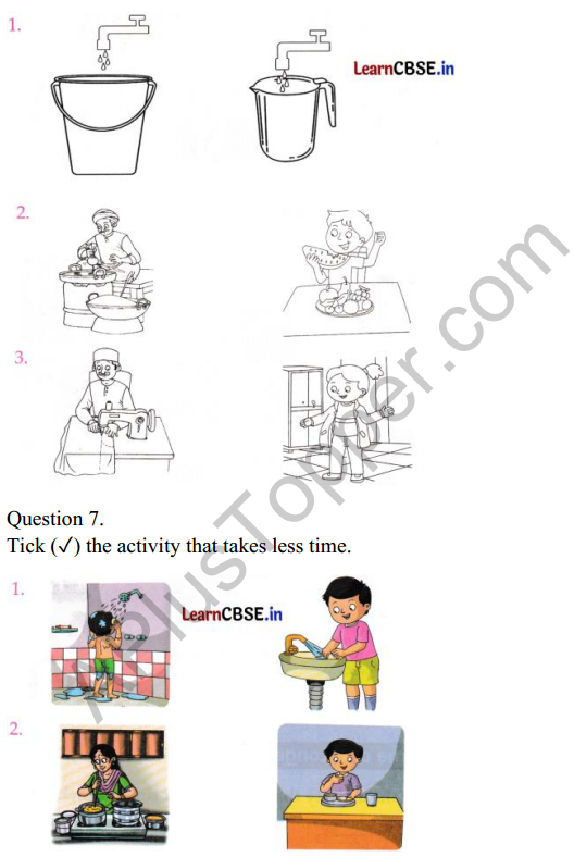 Joyful Class 1 Mathematics Worksheet Chapter 10 How do I Spend My Day (Time) 4