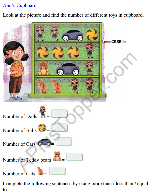 Joyful Class 1 Mathematics Worksheet Chapter 13 So Many Toys (Data Handling) 1