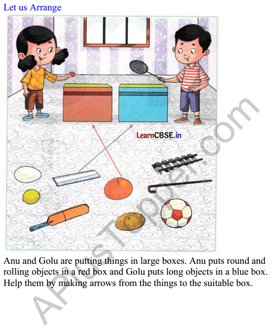 Joyful Class 1 Mathematics Worksheet Chapter 2 What is Long What is Round (Shapes) 8