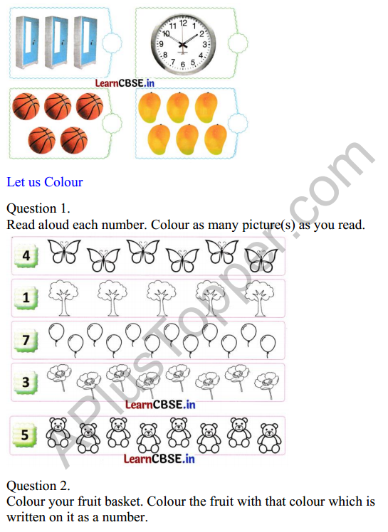 Joyful Class 1 Mathematics Worksheet Chapter 3 Mango Treat (Numbers 1 to 9) 10