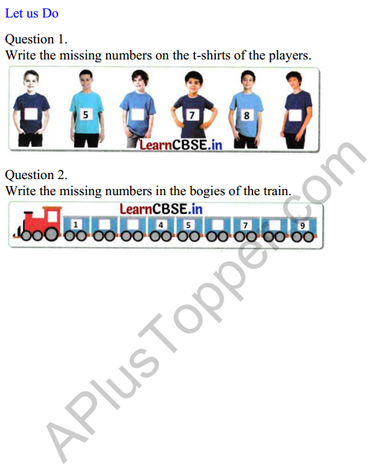 Joyful Class 1 Mathematics Worksheet Chapter 3 Mango Treat (Numbers 1 to 9) 12