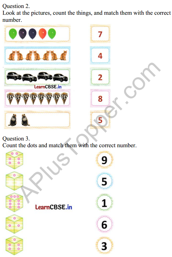 Joyful Class 1 Mathematics Worksheet Chapter 3 Mango Treat (Numbers 1 to 9) 8