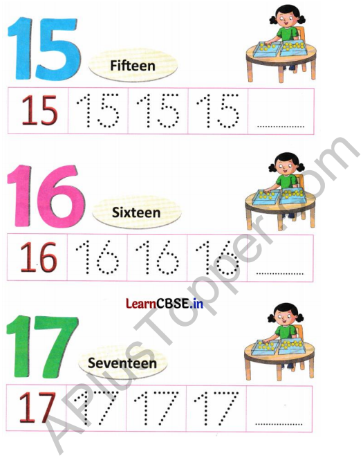 Joyful Class 1 Mathematics Worksheet Chapter 4 Making 10 (Numbers 10 to 20) 13