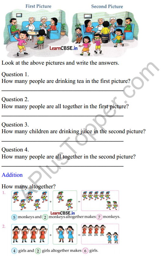 Joyful Class 1 Mathematics Worksheet Chapter 5 How Many (Addition and Subtraction of Single Digit Numbers) 1