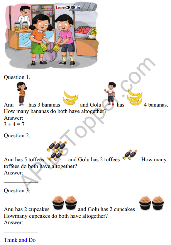 Joyful Class 1 Mathematics Worksheet Chapter 5 How Many (Addition and Subtraction of Single Digit Numbers) 10