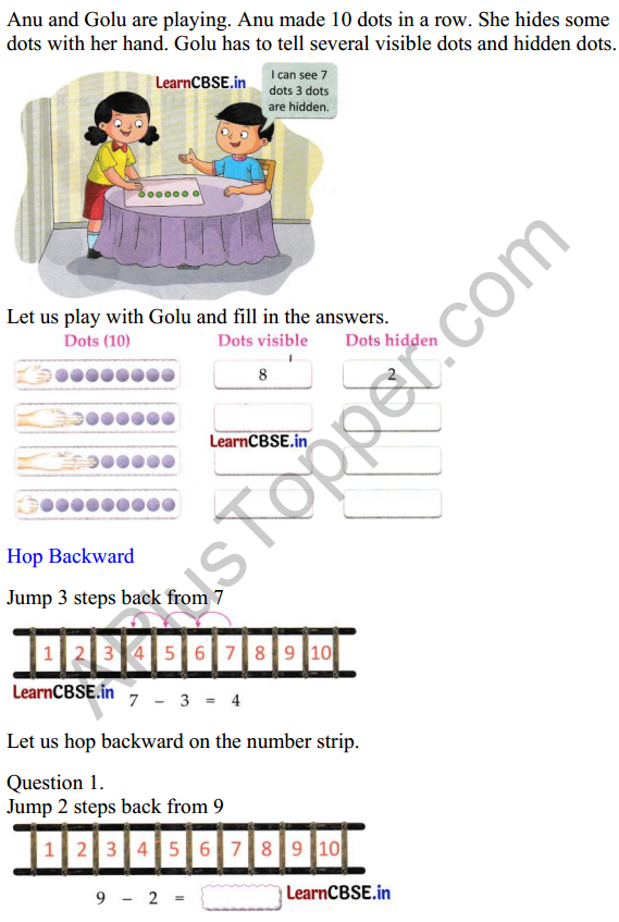 Joyful Class 1 Mathematics Worksheet Chapter 5 How Many (Addition and Subtraction of Single Digit Numbers) 14