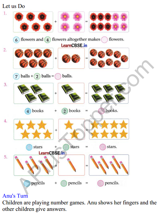 Joyful Class 1 Mathematics Worksheet Chapter 5 How Many (Addition and Subtraction of Single Digit Numbers) 2