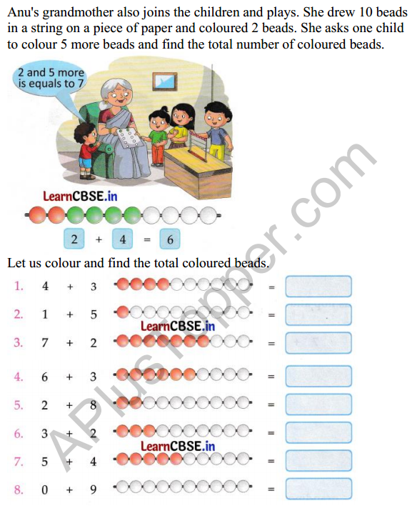 Joyful Class 1 Mathematics Worksheet Chapter 5 How Many (Addition and Subtraction of Single Digit Numbers) 5