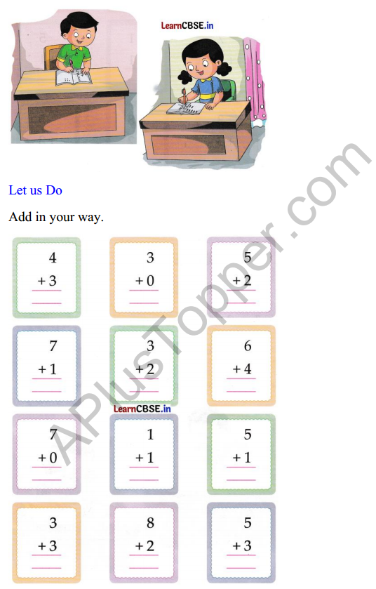 Joyful Class 1 Mathematics Worksheet Chapter 5 How Many (Addition and Subtraction of Single Digit Numbers) 7