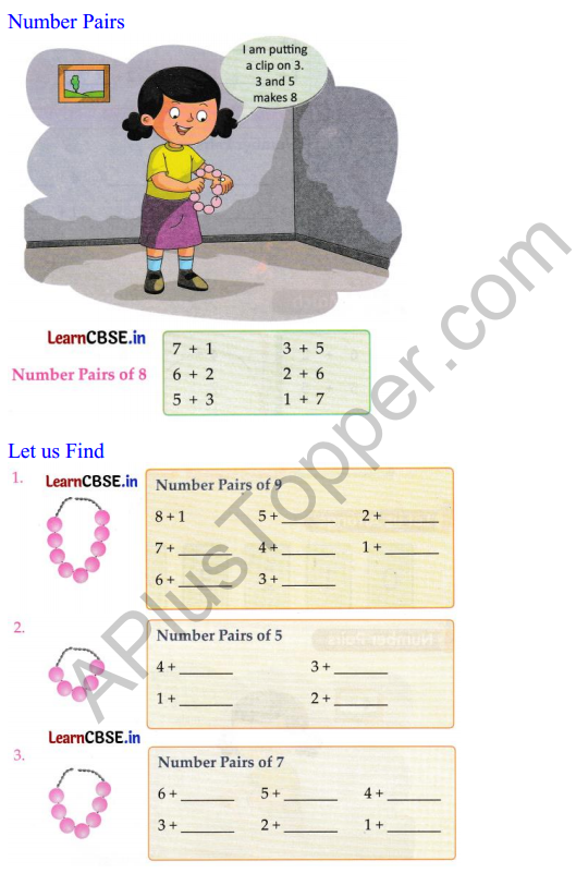 Joyful Class 1 Mathematics Worksheet Chapter 5 How Many (Addition and Subtraction of Single Digit Numbers) 8