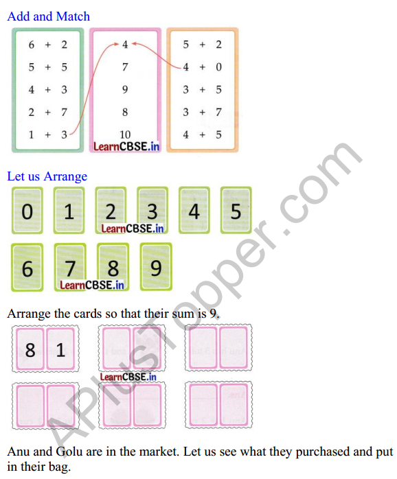 Joyful Class 1 Mathematics Worksheet Chapter 5 How Many (Addition and Subtraction of Single Digit Numbers) 9